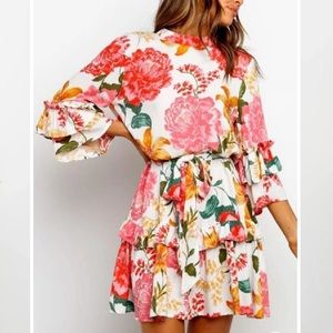 Floral Print Mini Dress